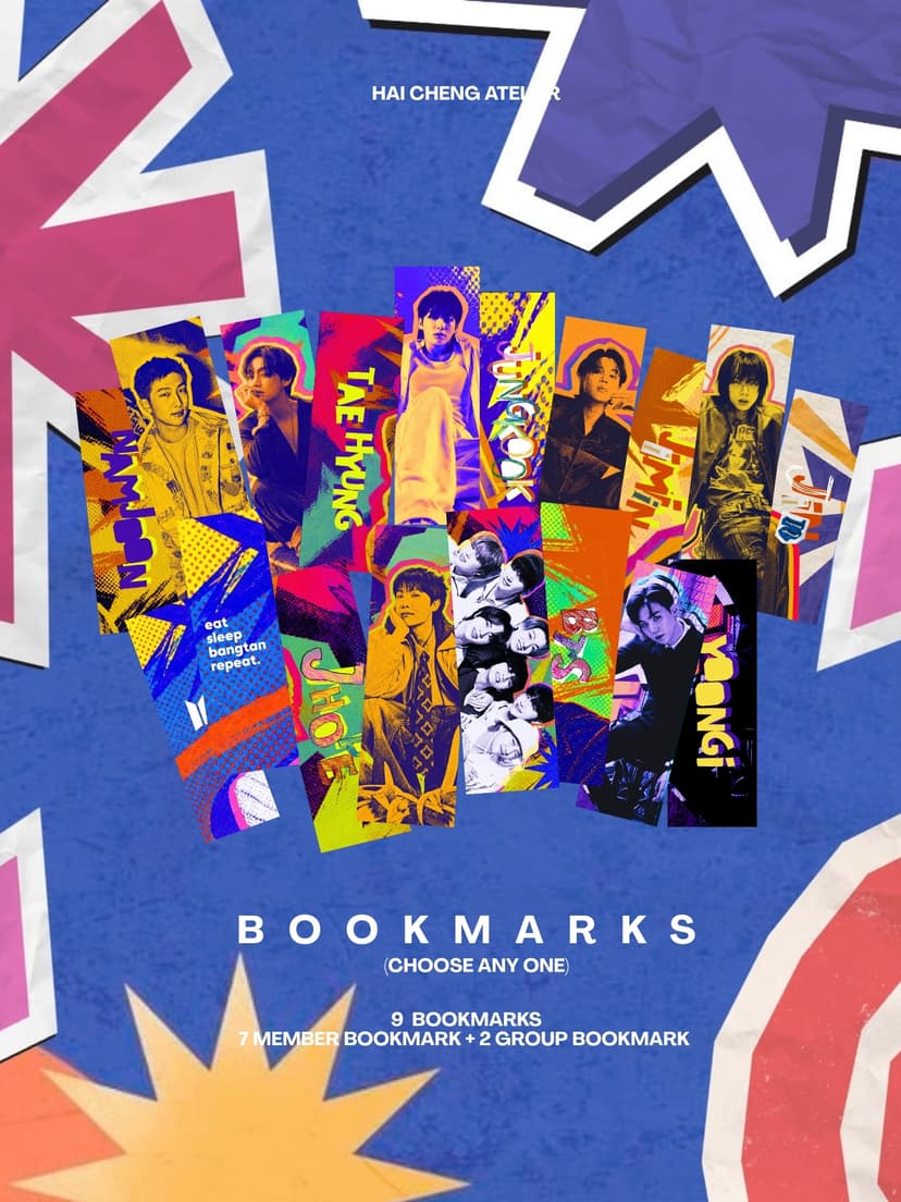 BTS “Post-Summer” Bookmarks